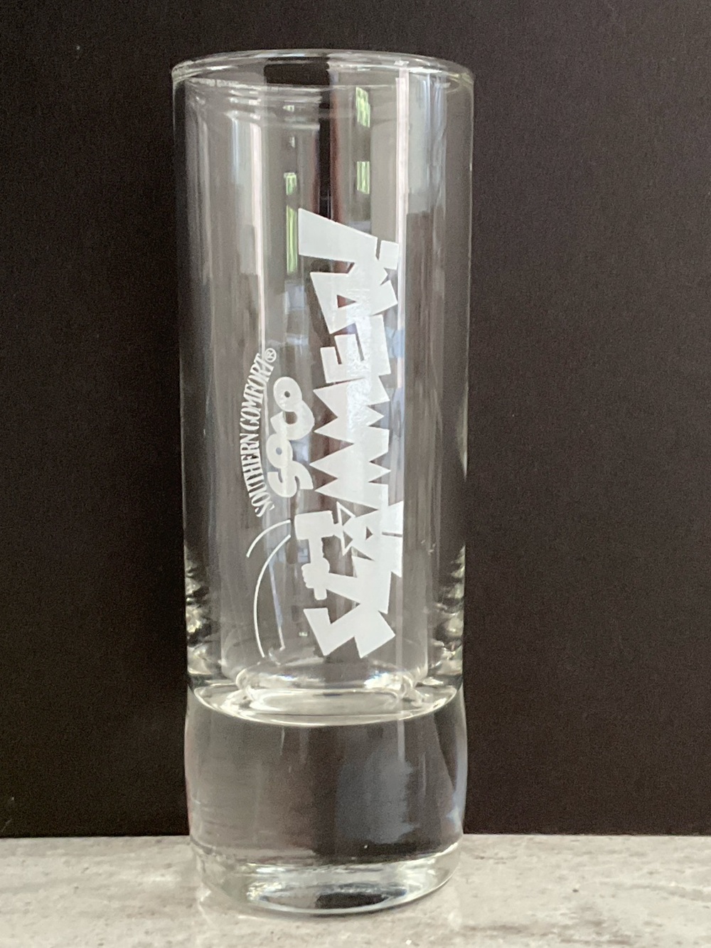 Vintage Southern Comfort SoCo Slammer 4” Shooter Glass Heavy Base Barware